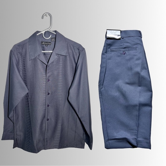 Montique From Suits and More Walking Suit, 2 Piece, Long Sleeve Button Down, Md - Picture 3 of 16